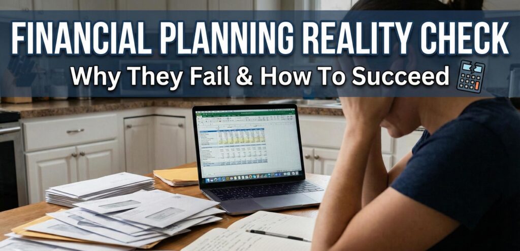 Diagram showing why financial planning often fails in real life situations