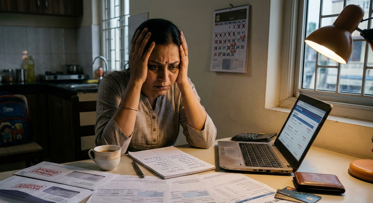 EMI problems leading to long-term loan stress in India