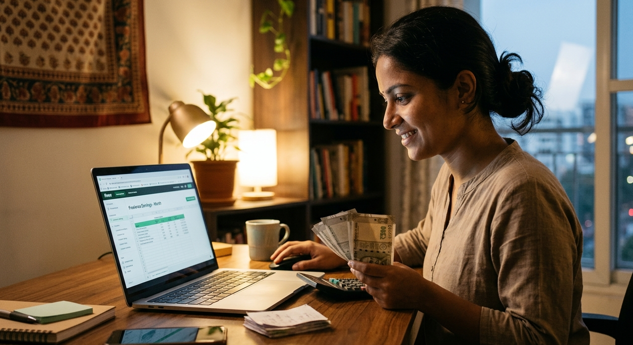 Salaried Indian professional earning steady extra income without leaving full time job